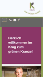 Mobile Screenshot of krug-zum-gruenen-kranze.com